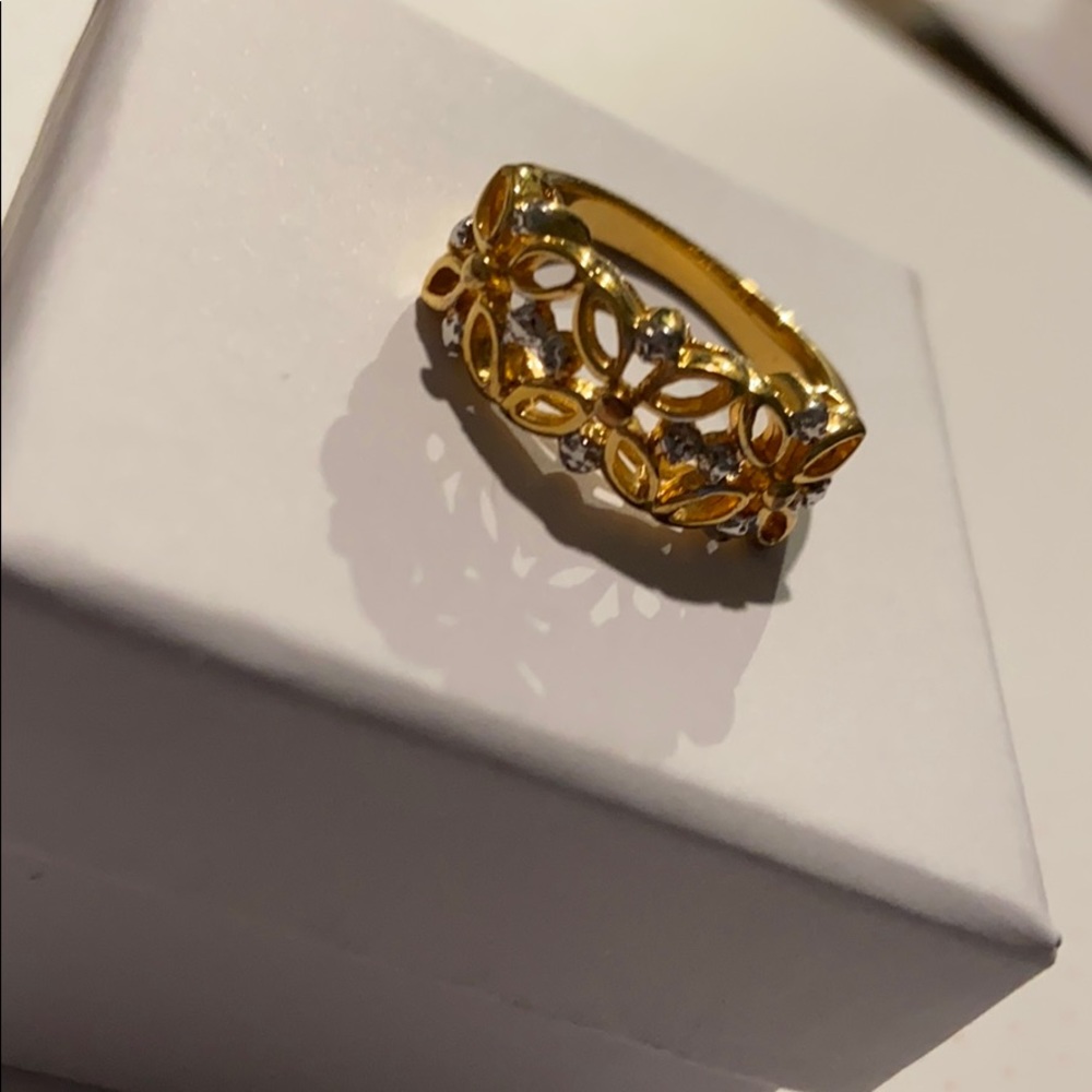 ๐๐ ๐ ๐ CZ GOLD RING ๐ ๐ ๐ ๐ - Picture 2 of 6